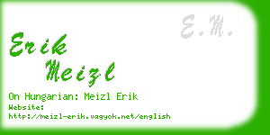 erik meizl business card